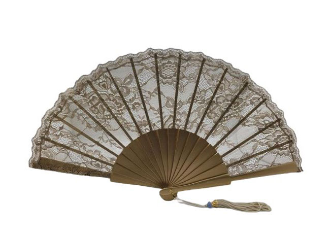 Golden Ceremony or Party Fan. Ref. 14140
